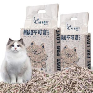 Litière mixte pour chat à prix réduit Litière pour chat aromatisée aux fruits arc-en-ciel Discounted Mixed Cat litter Rainbow Fruit flavored Cat litter