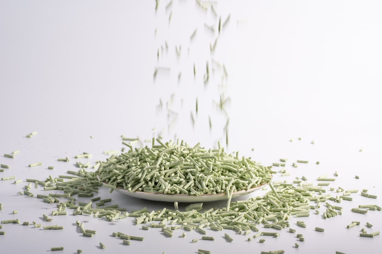 green tea cat litter